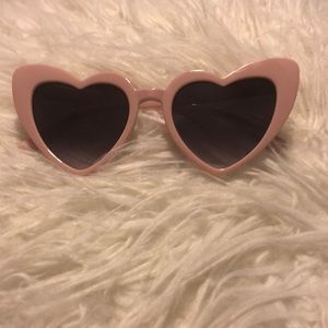 Heart shaped pink sunglasses!💗
